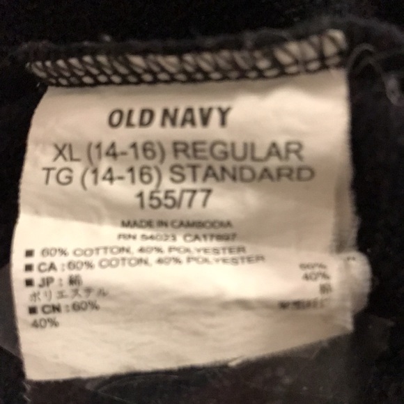 Old Navy black boys jacket size XL - Picture 5 of 5